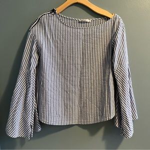 Talita Kume Zippered Striped Blouse